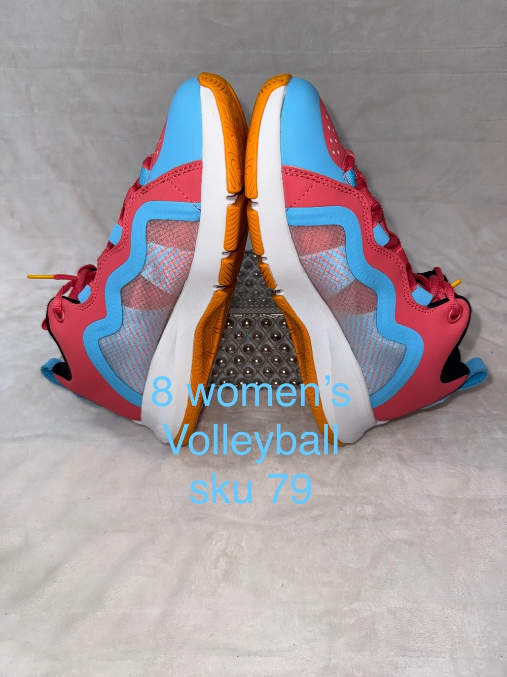 8 Women's, 6.5 youth Rip It Volleyball Shoes - Pink & Blue Athletic Sneakers